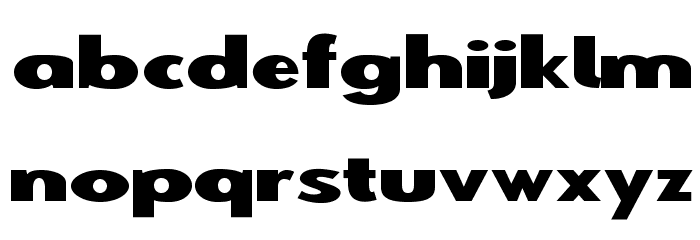 Warszawa Font LOWERCASE