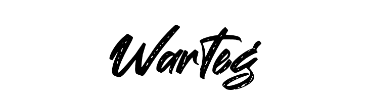 Warteg  フリーフォントのダウンロード