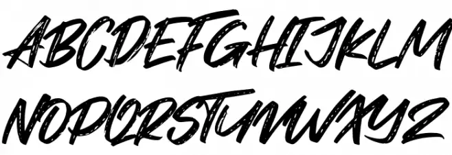 Warteg Schriftart Groß