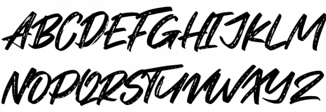 Warteg Schriftart Groß