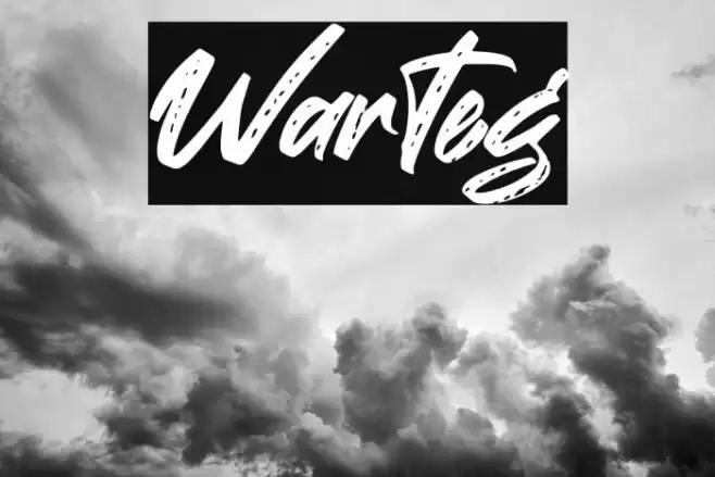 Warteg Font examples