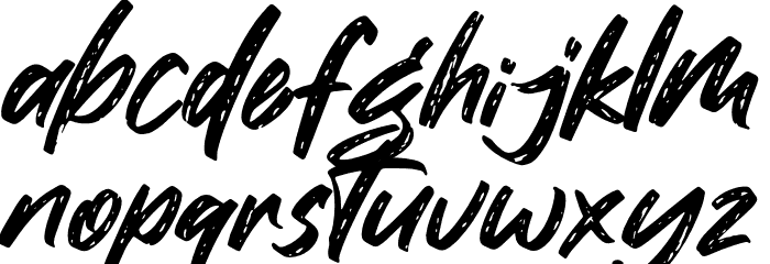 Warteg Font LOWERCASE