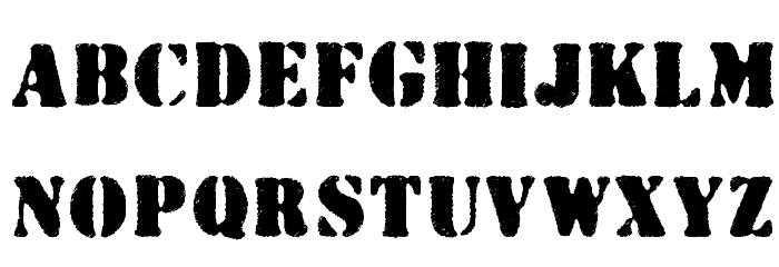 Wartorn Font Litere mici