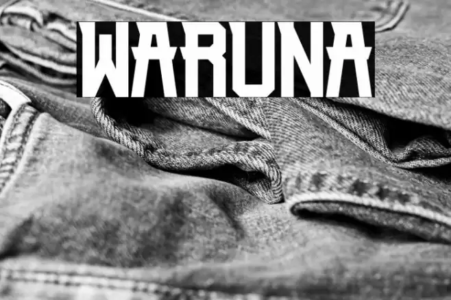 Waruna Font examples