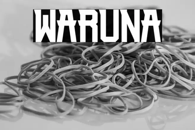 Waruna Font examples