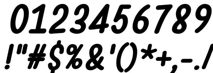 Warung Kopi Bold Italic Font OTHER CHARS