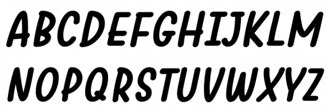 Warung Kopi Bold Italic خط أحرف كبيرة