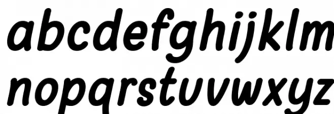 Warung Kopi Bold Italic फ़ॉन्ट लोअरकेस