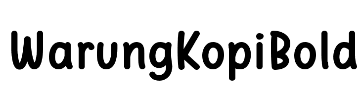 Warung Kopi Bold Fonte