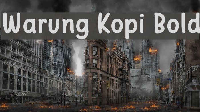 Warung Kopi Bold Font examples