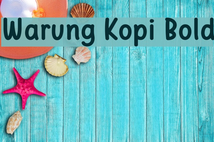 Warung Kopi Bold Font examples