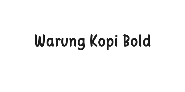 Warung Kopi Bold Logo