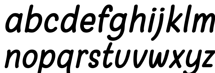 Warung Kopi Italic Font LOWERCASE