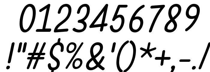 Warung Kopi Light Italic Font OTHER CHARS