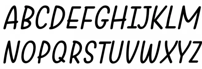 Warung Kopi Light Italic Fonte MAIÚSCULAS