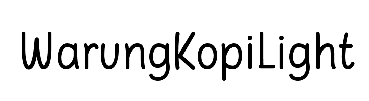 Warung Kopi Light फ़ॉन्ट