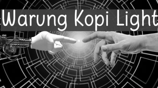 Warung Kopi Light Font examples