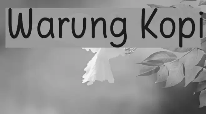 Warung Kopi Font examples