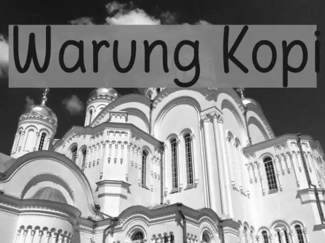 Warung Kopi Font examples