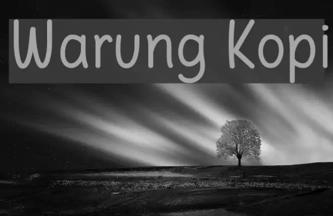 Warung Kopi Font examples