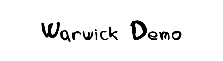 Warwick Demo  Скачать бесплатные шрифты