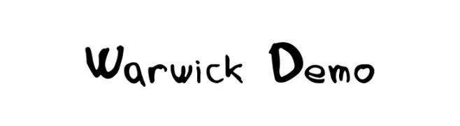 Warwick Demo  免费字体下载