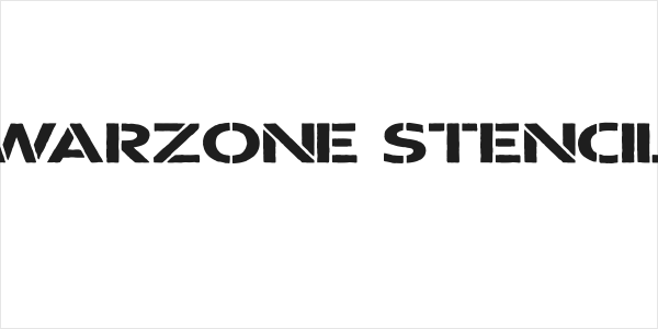 Warzone Stencil Logo