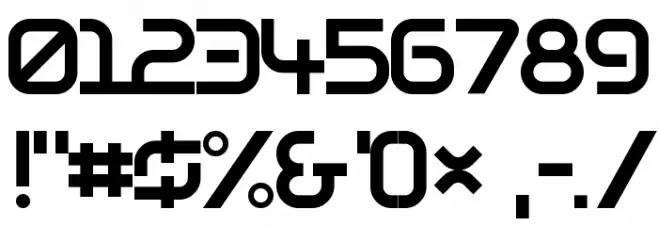 Warzone97 Font OTHER CHARS