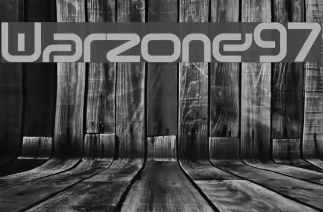 Warzone97 Font examples