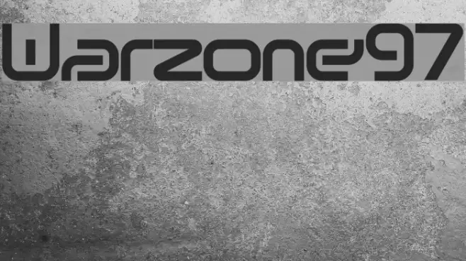 Warzone97 Font examples