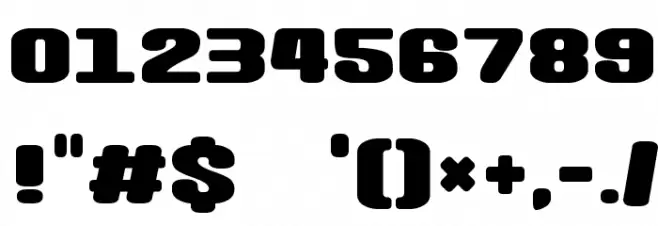 Wasabi-Gum Font OTHER CHARS