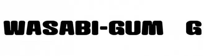 Wasabi-Gum__G  Frei Schriftart Herunterladen