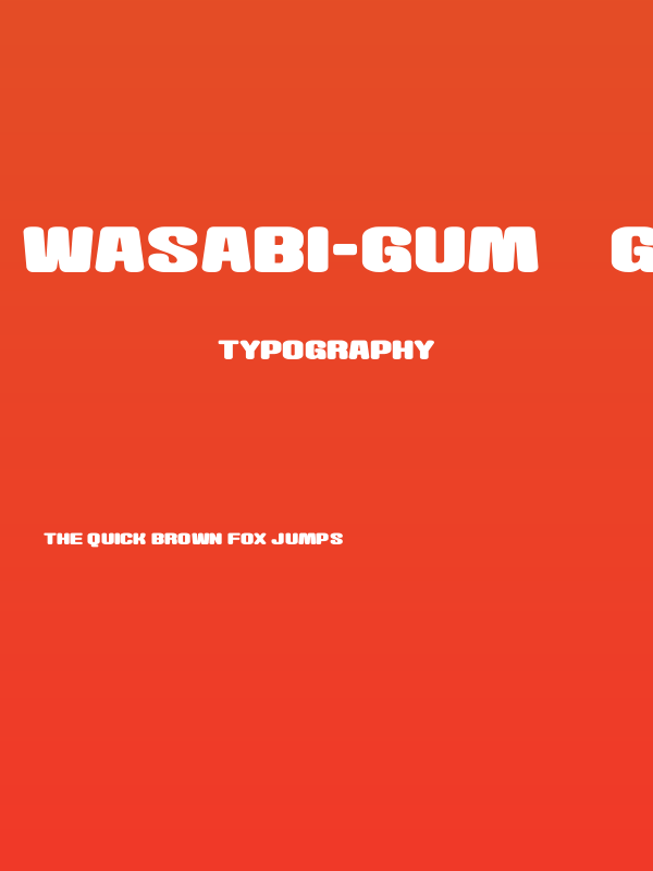 Wasabi-Gum__G Poster
