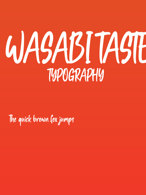 Wasabi Taste Poster