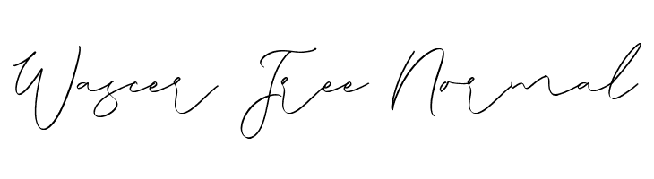 Wascer Free Normal  Fuentes Gratis Descargar