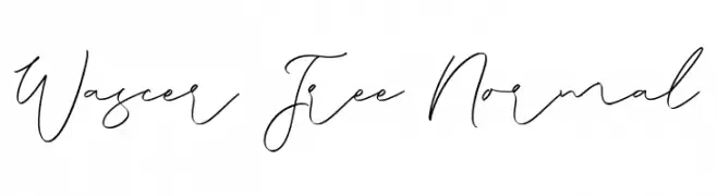 Wascer Free Normal Caratteri