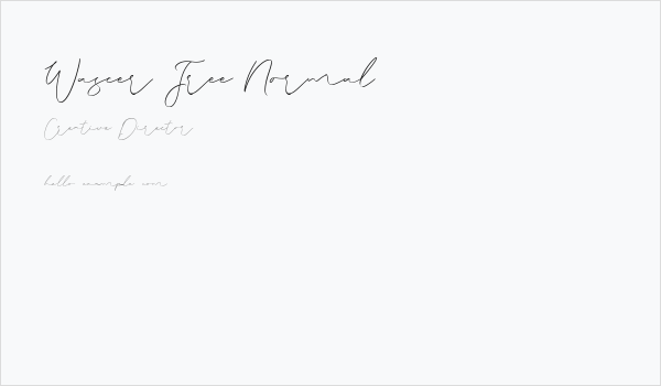 Wascer Free Normal Business Card