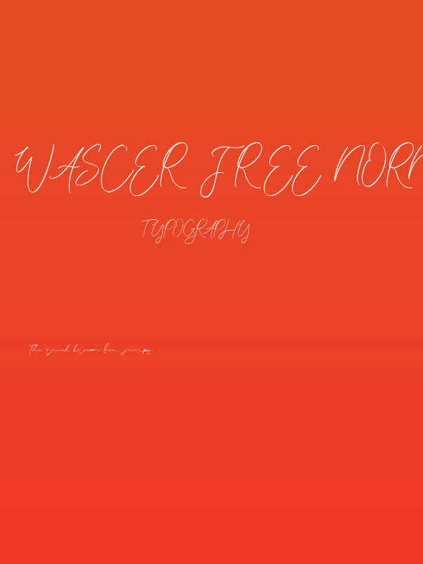 Wascer Free Normal Poster