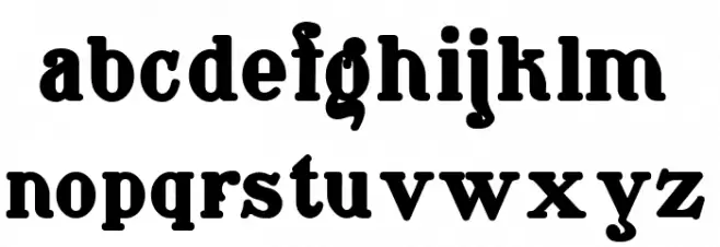 Waschkueche Grob Ultra 字体 小写