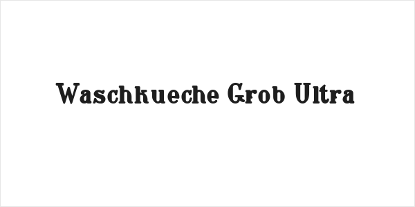 Waschkueche Grob Ultra Logo
