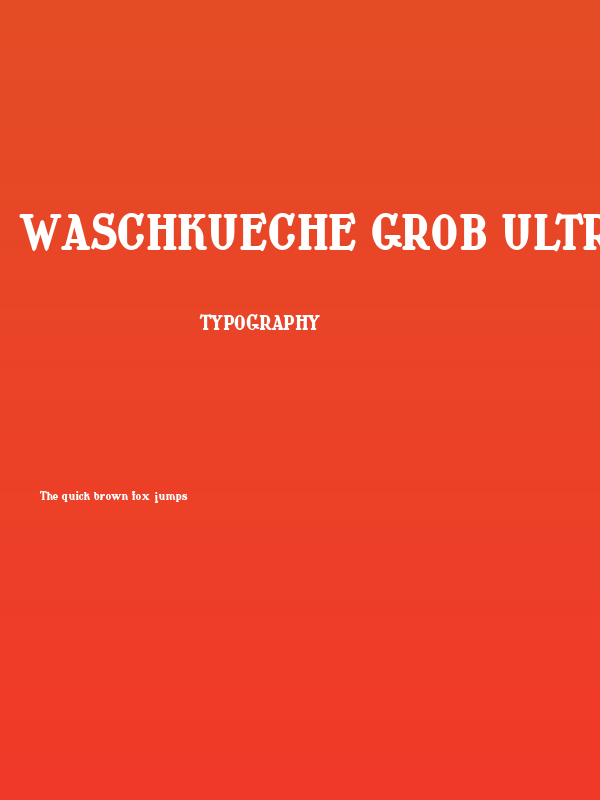 Waschkueche Grob Ultra Poster