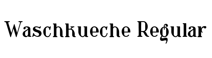 Waschkueche Regular  font caratteri gratis
