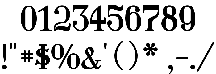 Waschkueche Font OTHER CHARS