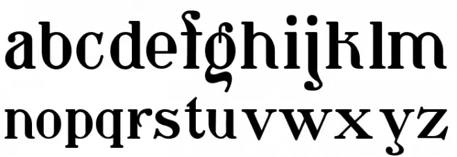 Waschkueche フォント 小文字