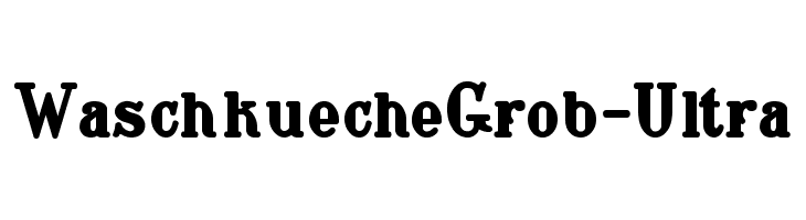 WaschkuecheGrob-Ultra Font