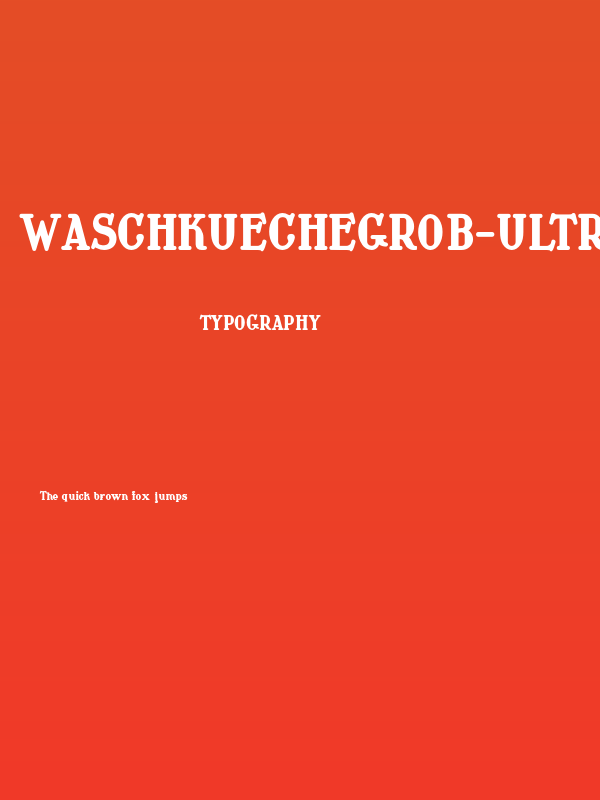WaschkuecheGrob-Ultra Poster