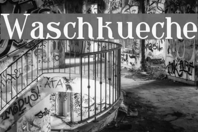 Waschkueche Font examples
