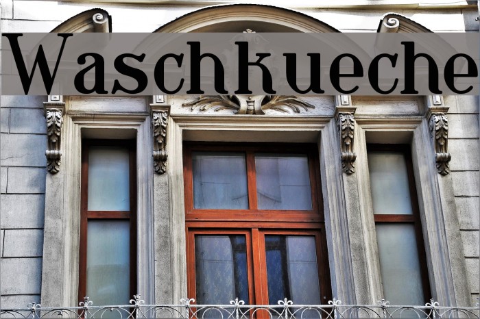 Waschkueche Font examples