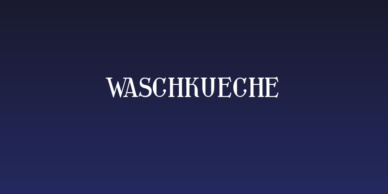 Waschkueche Social Header