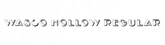 Wasco Hollow Regular  تنزيل الخطوط